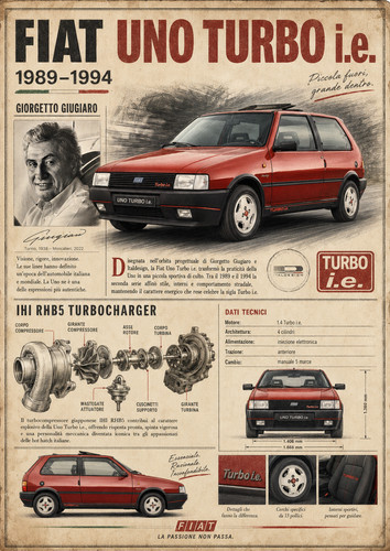 Poster fiat uno turbo - i.e., a3